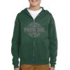 Youth NuBlend® Fleece Full-Zip Hooded Sweatshirt Thumbnail